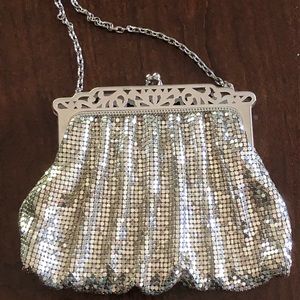Vintage Whiting and Davis Silver Mesh Purse 2898